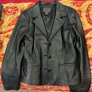JohnPaulRichard Classic Black Leather Jacket